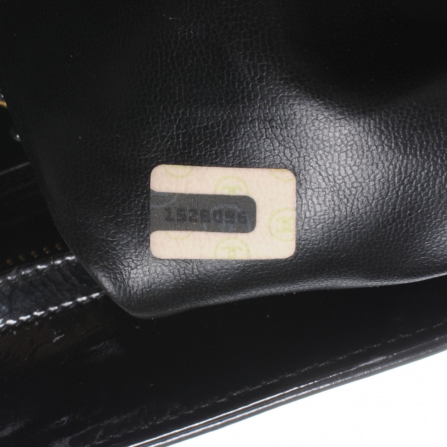 Patent Quilted CC Shoulder Bag Black
