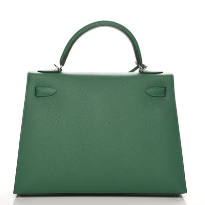 Hermes Epsom Kelly Sellier 32 Vert Vertigo 6 of 29
