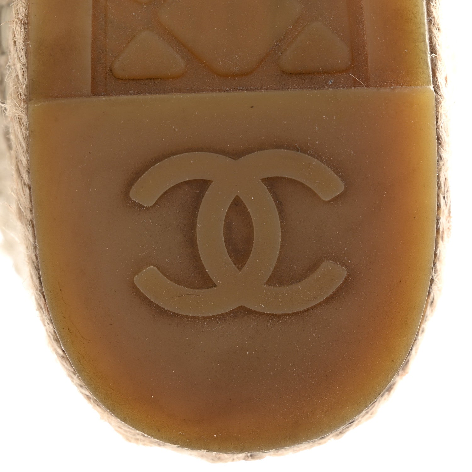 Chanel Tweed Grosgrain CC Espadrilles 36 White Black 7 of 10