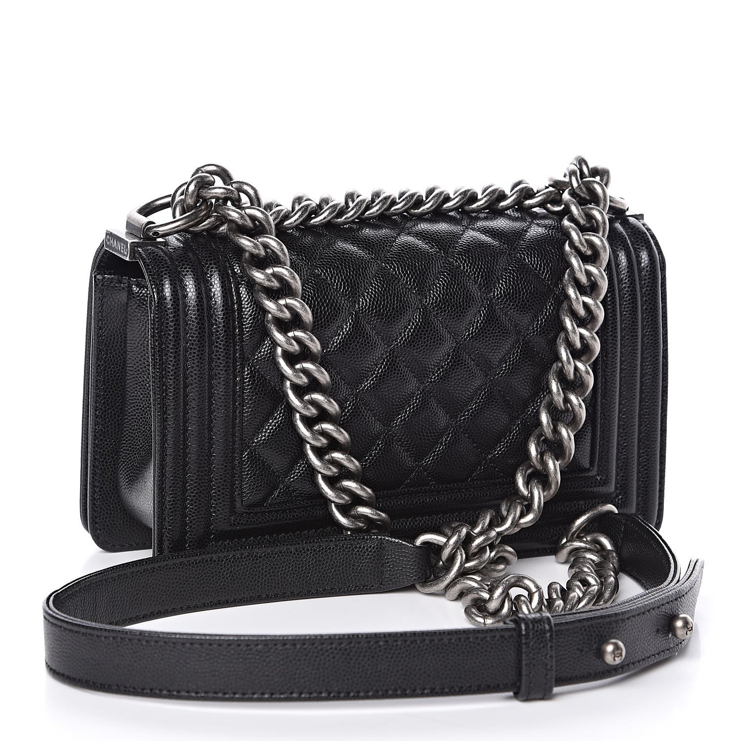 Chanel Caviar Quilted Small Boy Flap Black 3 of 11