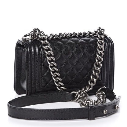 Chanel Caviar Quilted Small Boy Flap Black 3 of 11