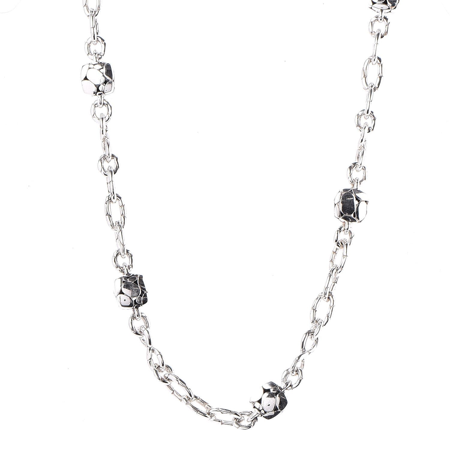 John Hardy Sterling Silver Kali Square Station Sautoir Necklace 1 of 5