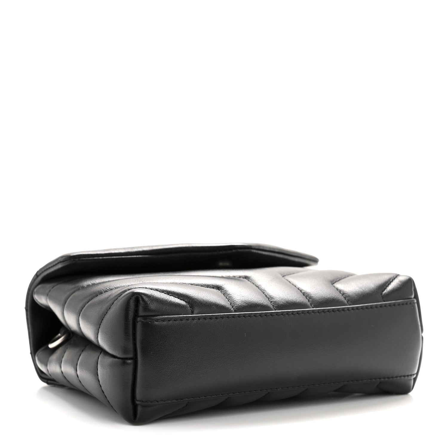 Saint Laurent Calfskin Y Quilted Monogram Toy Loulou Crossbody Bag Black 4 of 11