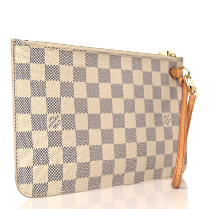 Louis Vuitton Damier Azur Neverfull MM GM Pochette 3 of 6