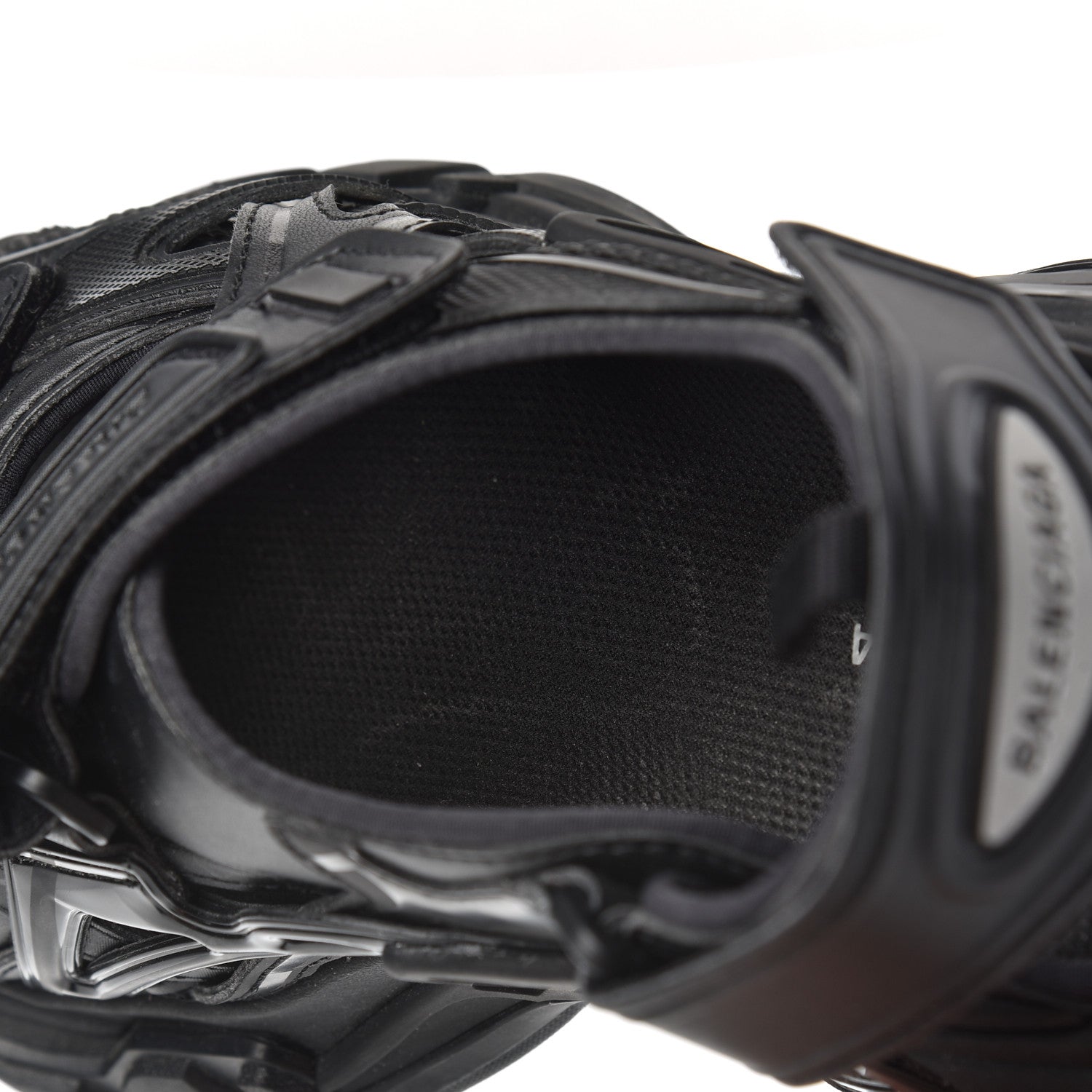 Balenciaga Neoprene Rubber Womens Track Sandals 38 Black 10 of 12