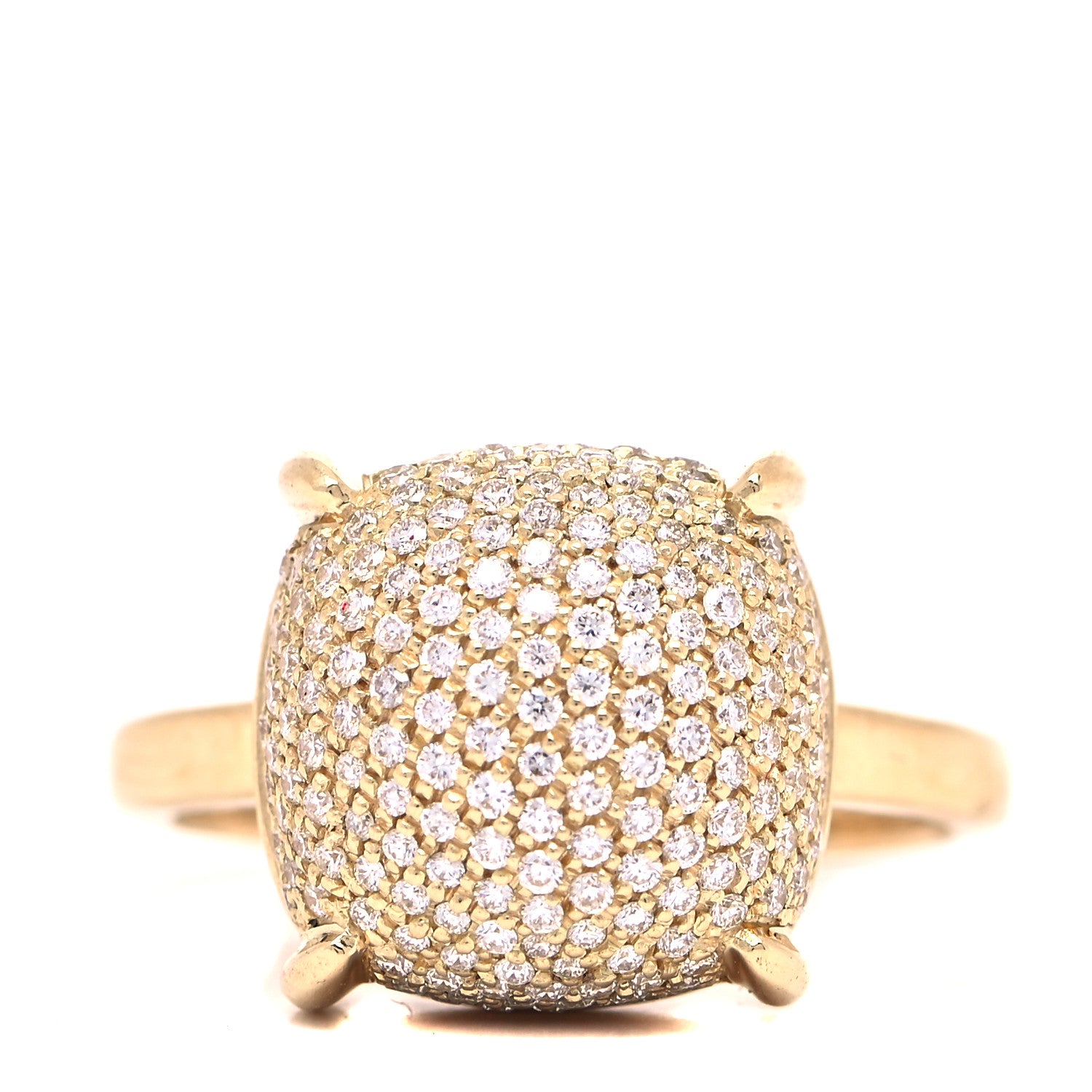 Tiffany 18K Yellow Gold Diamond 12mm Paloma Picasso Sugar Stacks Ring 53 6.5 1 of 6