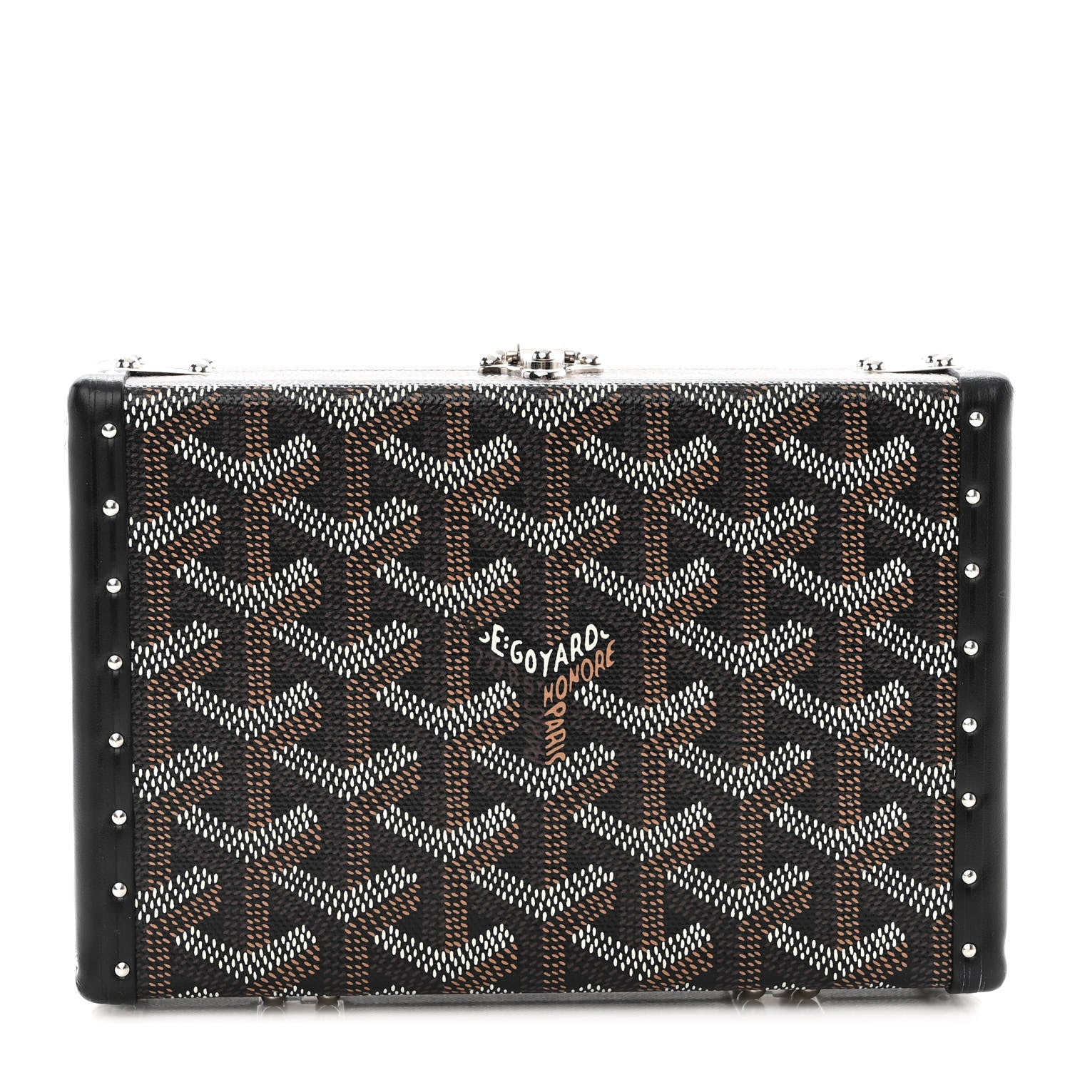 Goyard Goyardine Minaudiere Trunk Bag Black 3 of 12