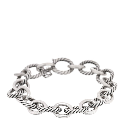 David Yurman Sterling Silver 13mm Large Oval Link Bracelet 1 of 3