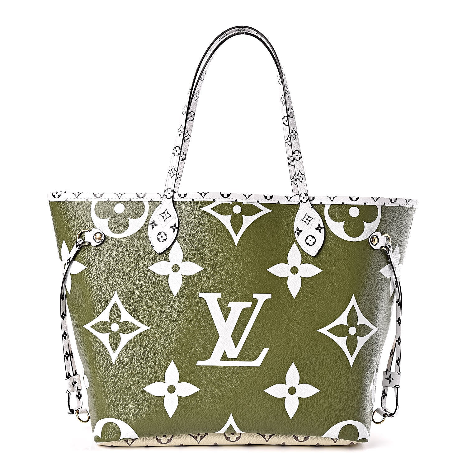 Louis Vuitton Monogram Giant Neverfull MM Kaki 3 of 12