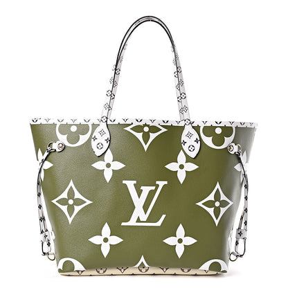 Louis Vuitton Monogram Giant Neverfull MM Kaki 3 of 12