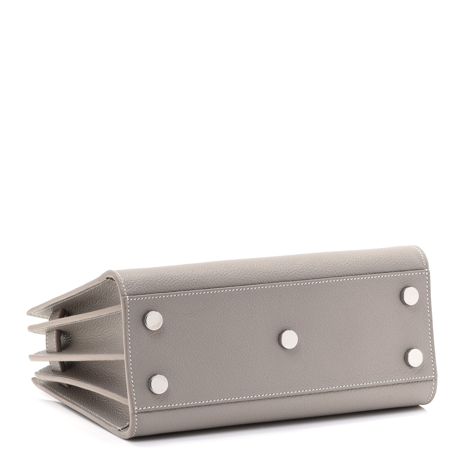 Saint Laurent Grained Calfskin Nano Sac De Jour Fog 3 of 9