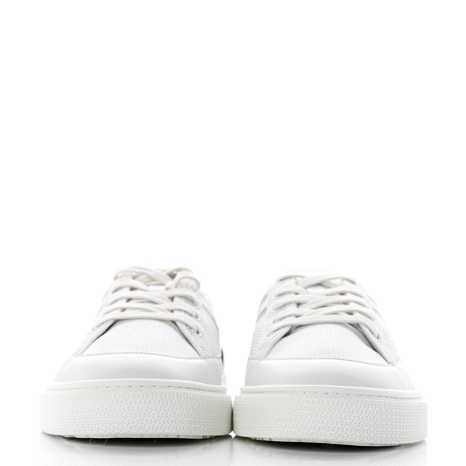Hermes Calfskin Deep Sneakers 44 White Multicolor 2 of 10