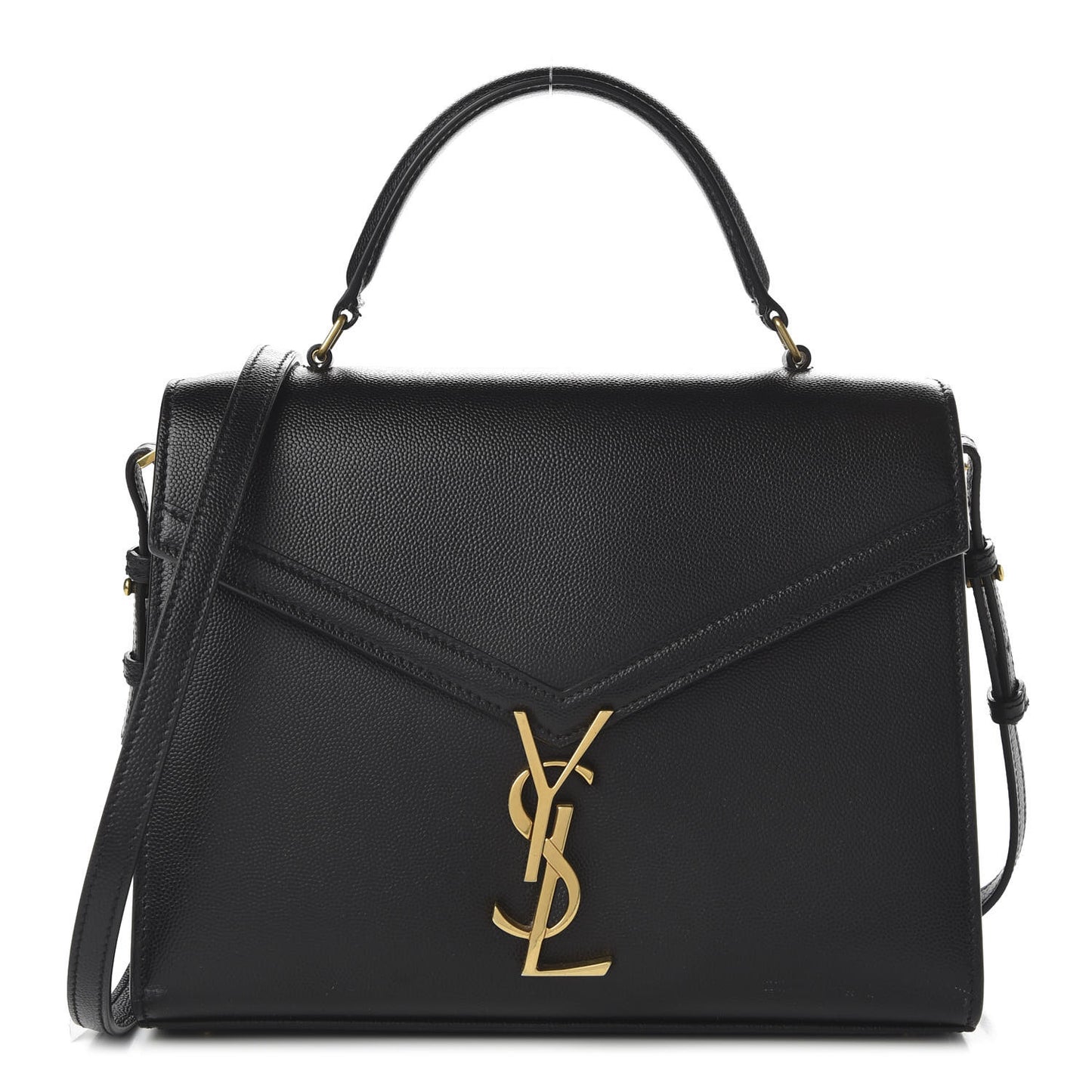 Grain de Poudre Medium Classic Monogram Cassandra Top Handle Black