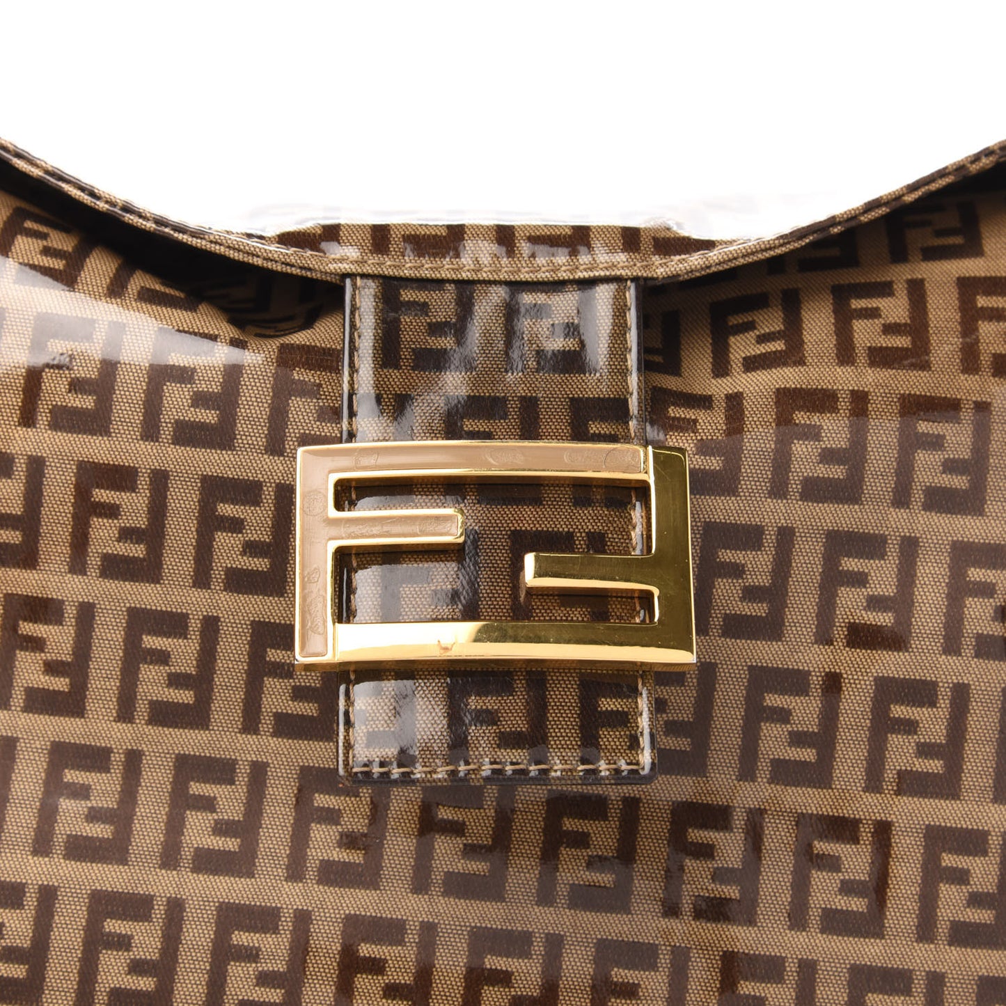 Vinyl Zucchino Shoulder Bag Tobacco