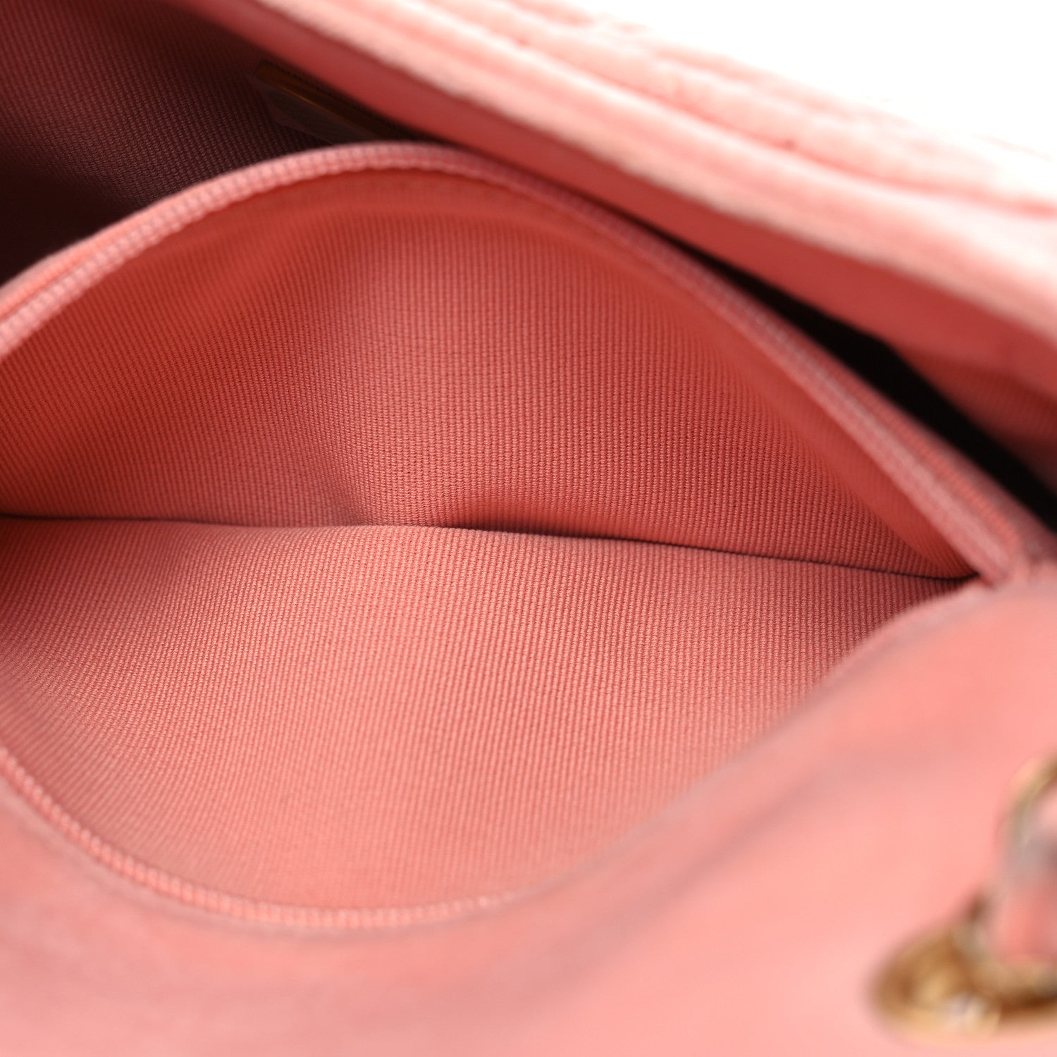 Chanel Velour Quilted Mini Double Frame Flap Rose 8 of 17
