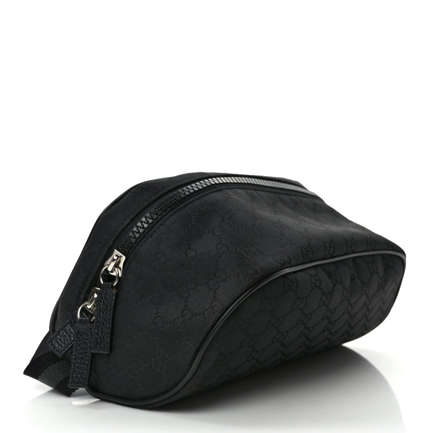 Nylon Monogram Fanny Pack Belt Bag Black