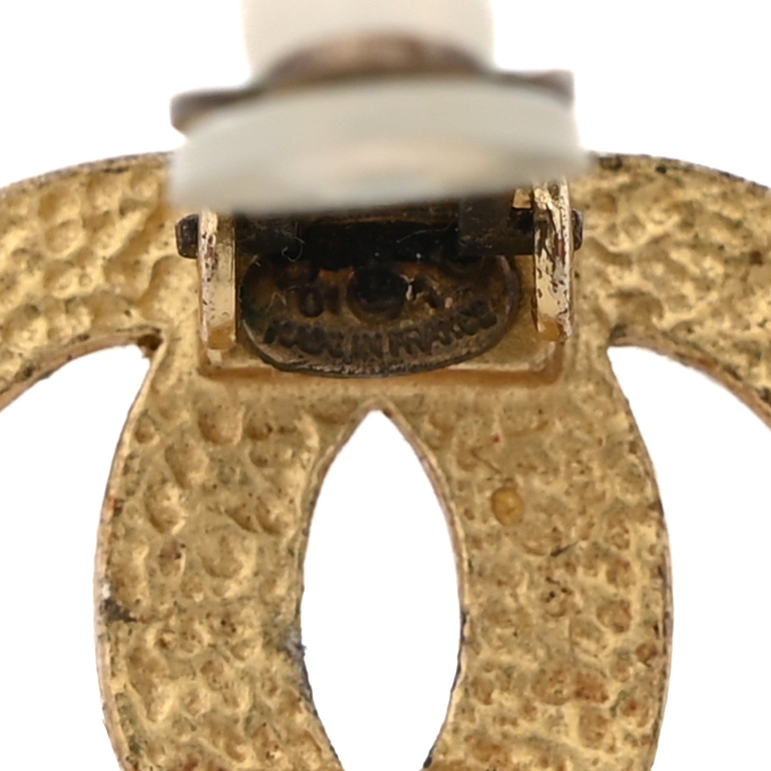 Chanel CC Gripoix Clip on Earrings Gold 4 of 5