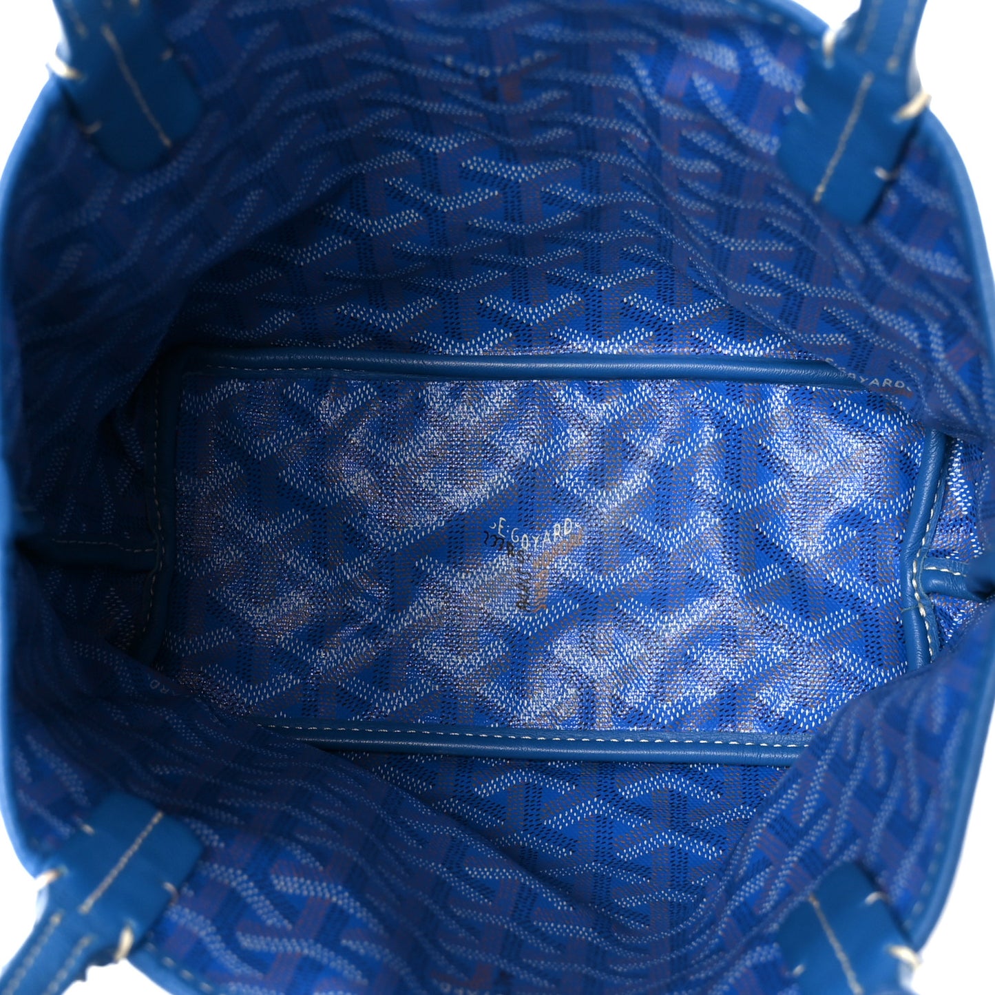 Goyardine Reversible Mini Anjou Sky Blue