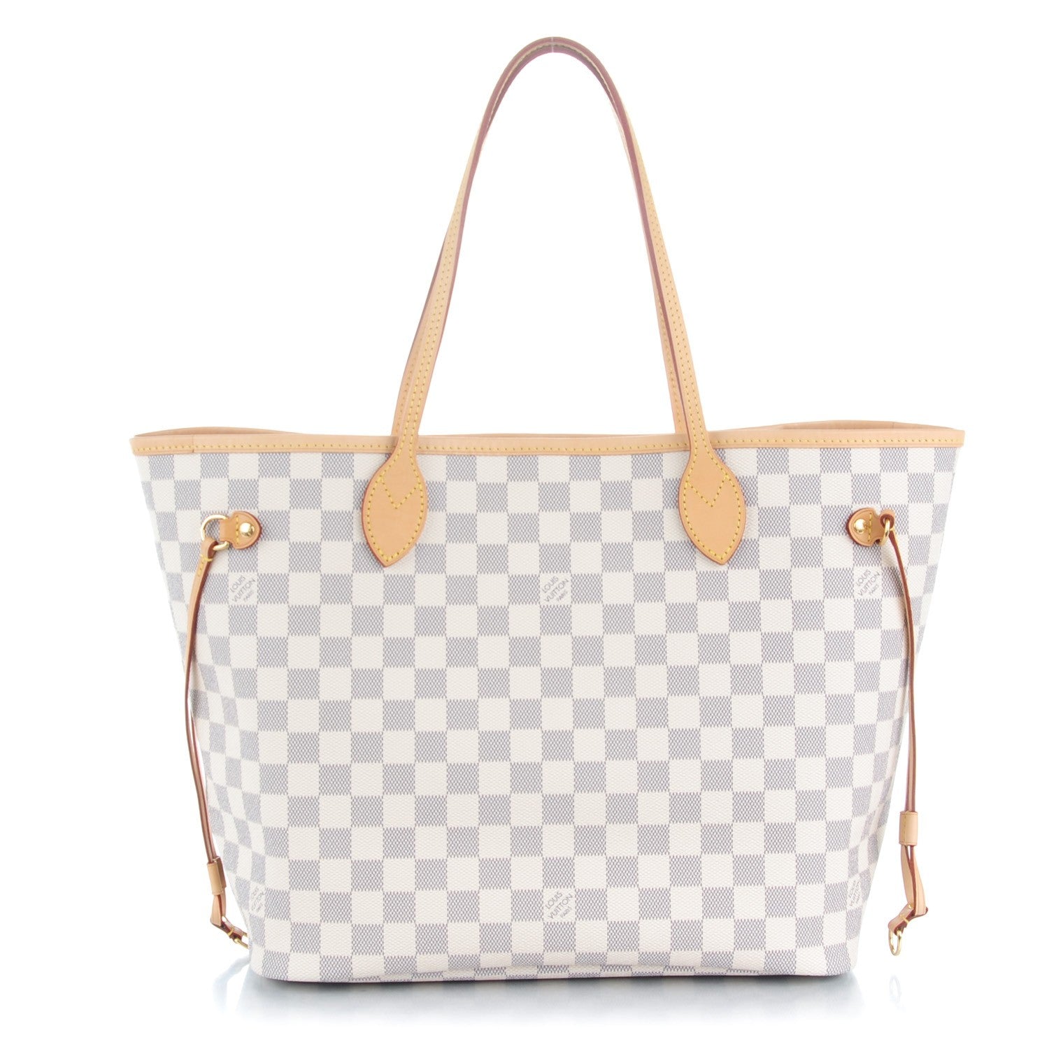 Louis Vuitton Damier Azur Neverfull MM Rose Ballerine 1 of 7