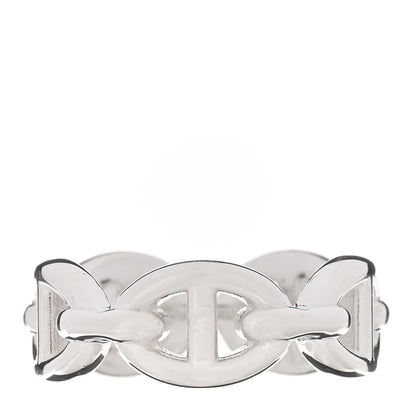 Hermes Sterling Silver PM Chaine d'Ancre Enchainee Band Ring 49 4.75 1 of 7