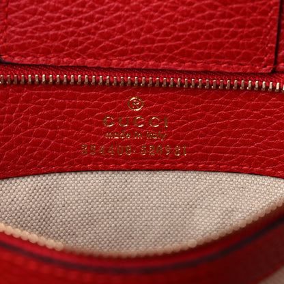Gucci Dollar Calfskin Small Swing Tote Red 6 of 12