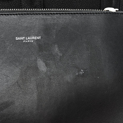 Saint Laurent Grained Calfskin Baby Sac De Jour Black 12 of 12