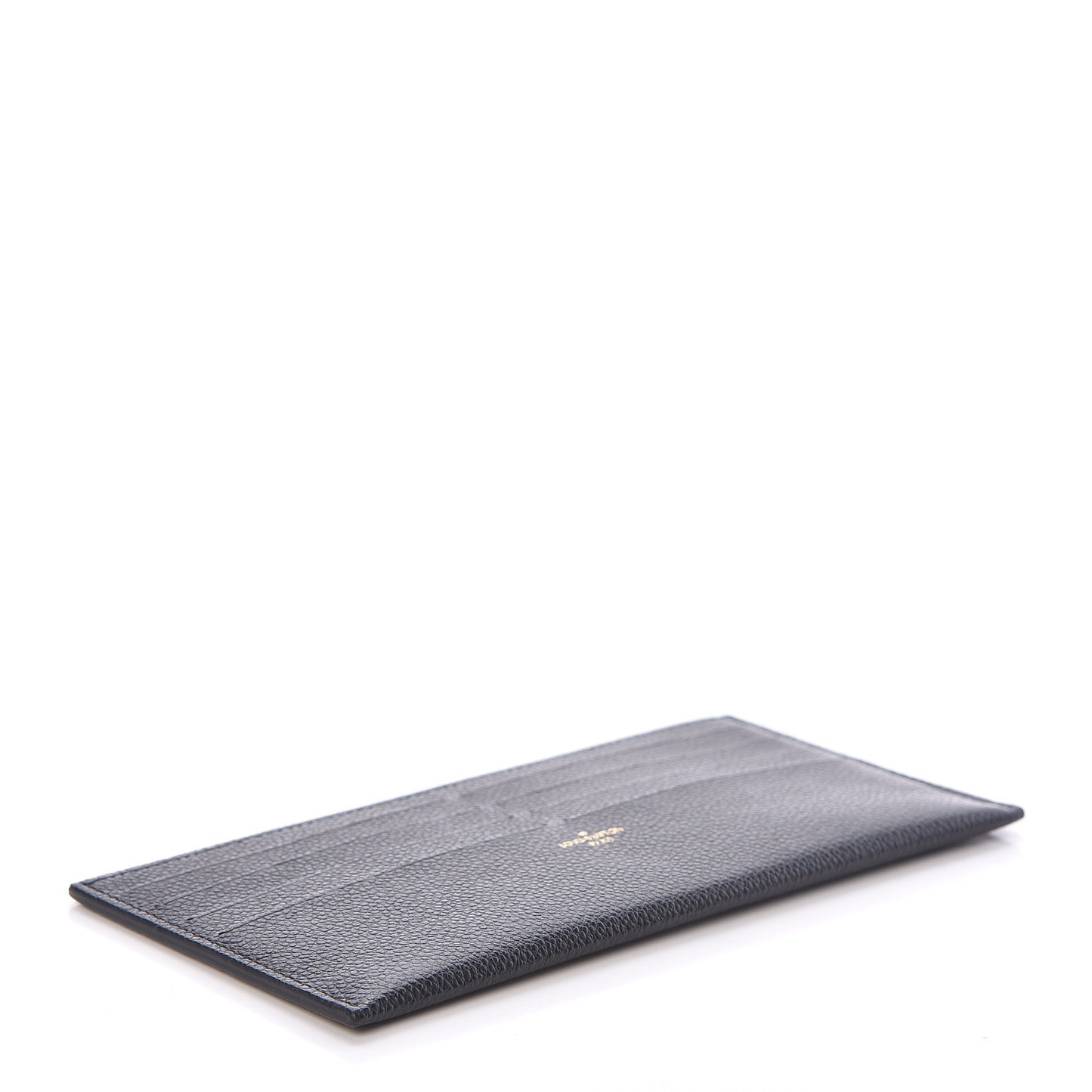Calfskin Felicie Chain Wallet Card Holder Insert Black