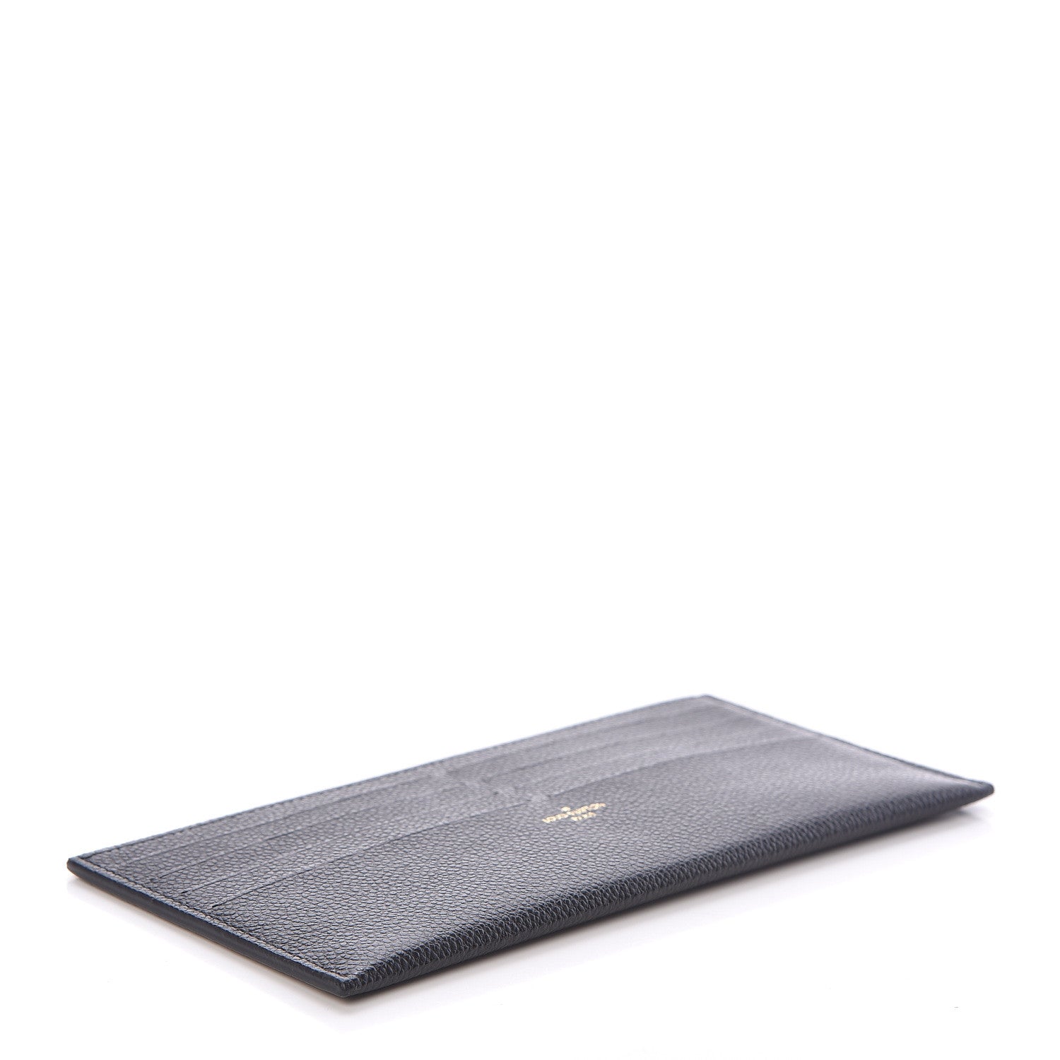 Louis Vuitton Calfskin Felicie Chain Wallet Card Holder Insert Black 4 of 6
