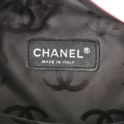 Chanel Calfskin Quilted Large Cambon Multipocket Reporter Pink Black 5 of 10