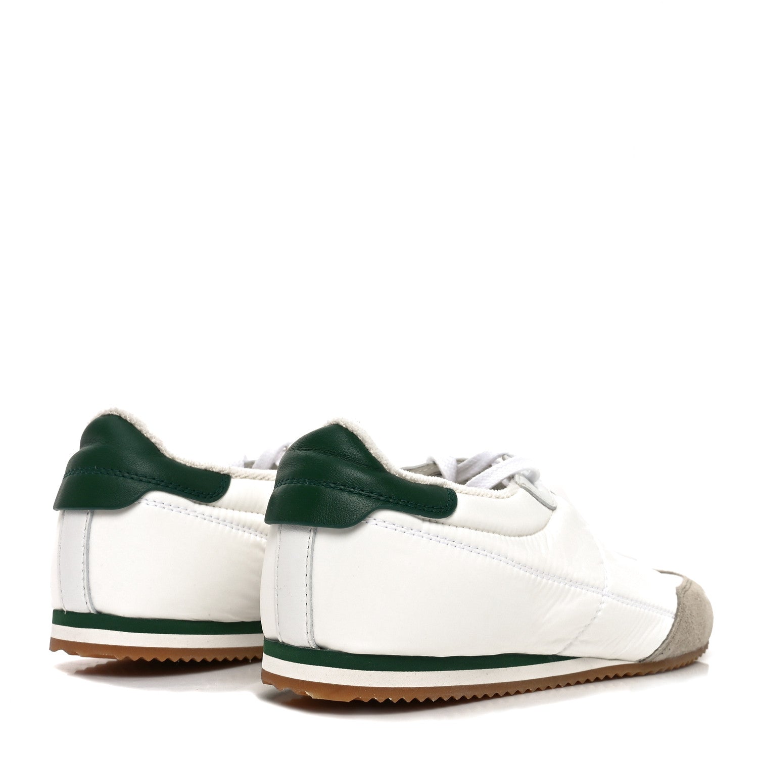 Saint Laurent Suede Nylon Aston Sneakers 40 White Green 5 of 8