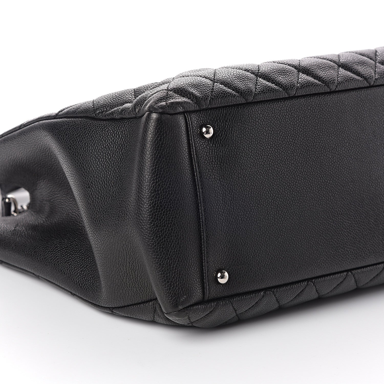 Chanel Caviar Quilted XL Grand Shopping Tote GST Black 9 of 10