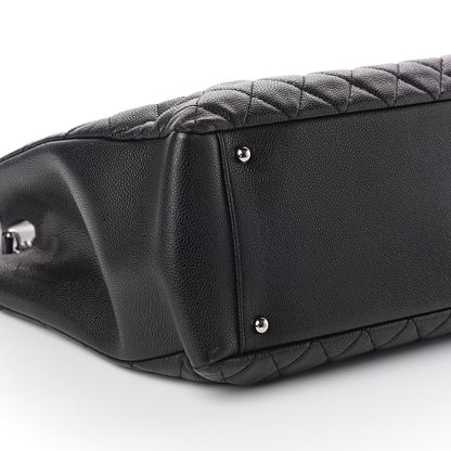Chanel Caviar Quilted XL Grand Shopping Tote GST Black 9 of 10