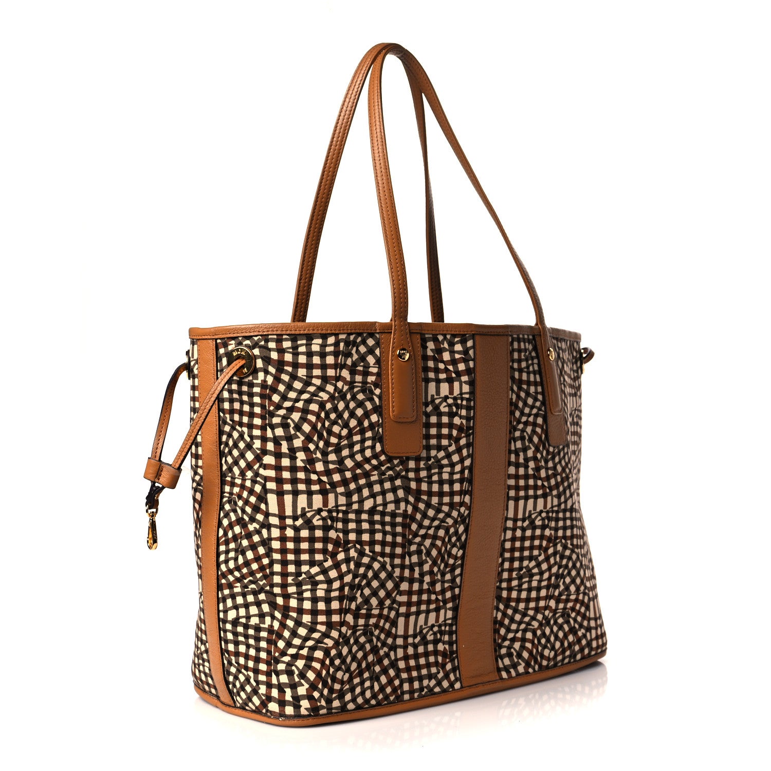 MCM Visetos Medium Liz Reversible Shopper Tote Cognac 5 of 13