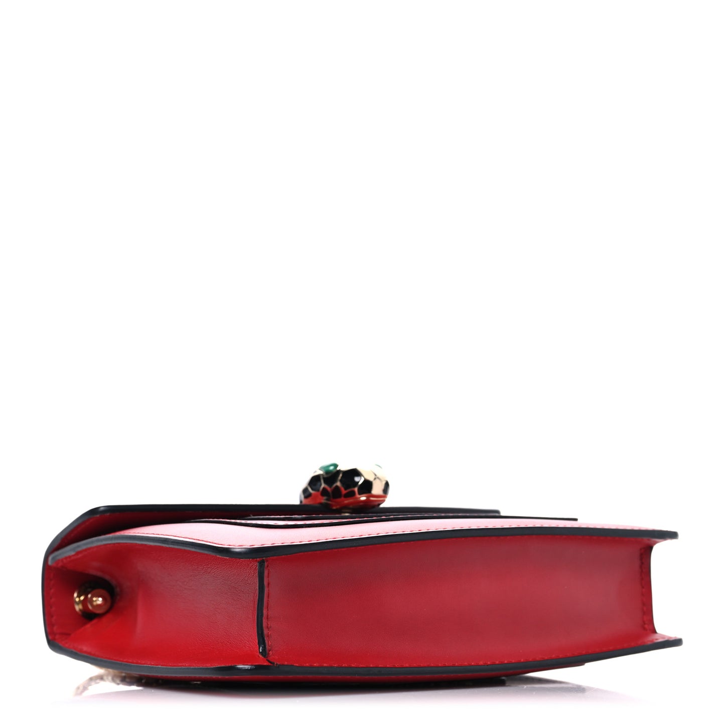 Calfskin Small Serpenti Forever Snake Strap Crossbody Bag Red