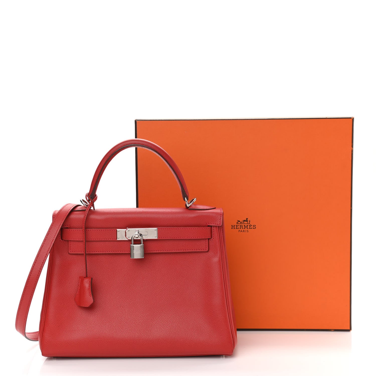 Hermes Epsom Kelly Retourne 28 Rouge Casaque 14 of 14