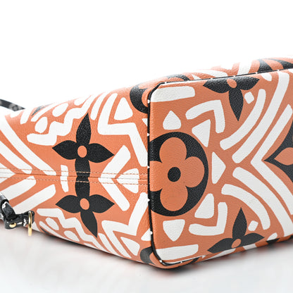 Louis Vuitton Monogram Giant Crafty Neverfull MM Creme Caramel 8 of 9