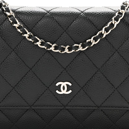 Chanel Caviar Quilted Wallet On Chain WOC Black 9 of 10