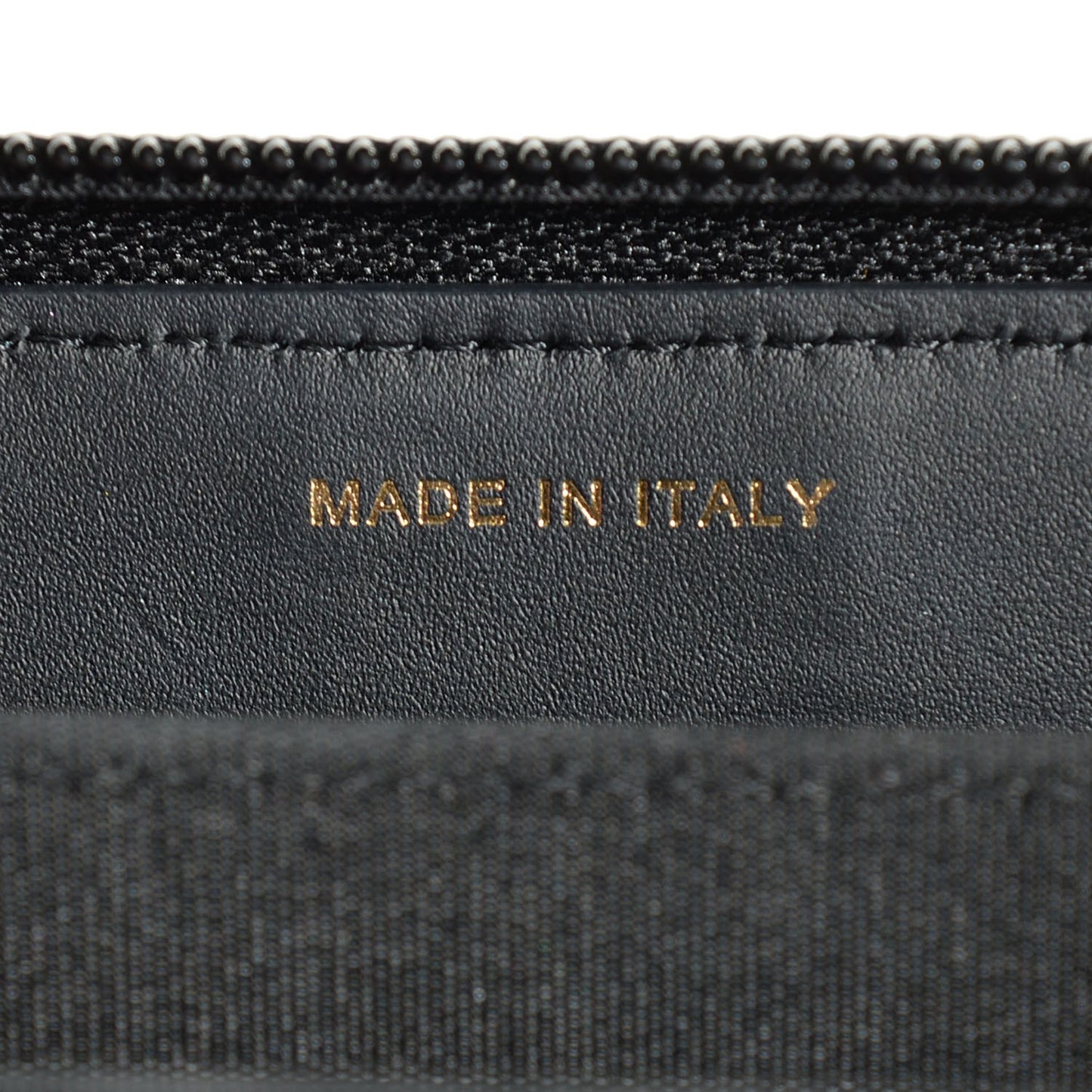 Caviar Quilted Boy Small Zip Around Wallet Black