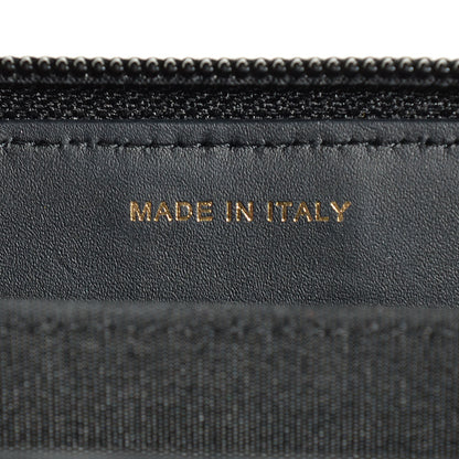 Chanel Caviar Quilted Boy Small Zip Around Wallet Black 8 of 9