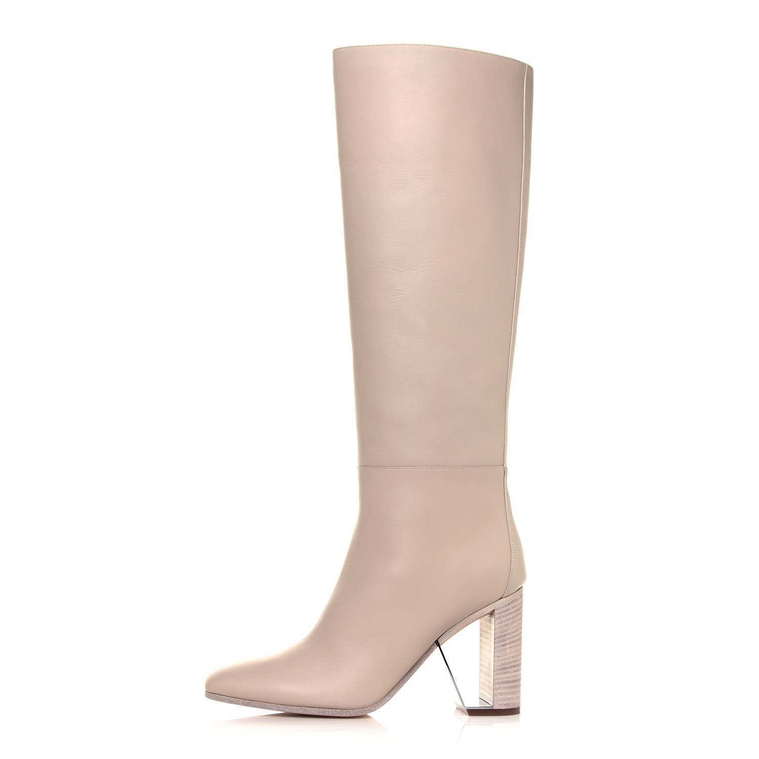 Hermes Calfskin Britney Boots 40 Beige 1 of 8