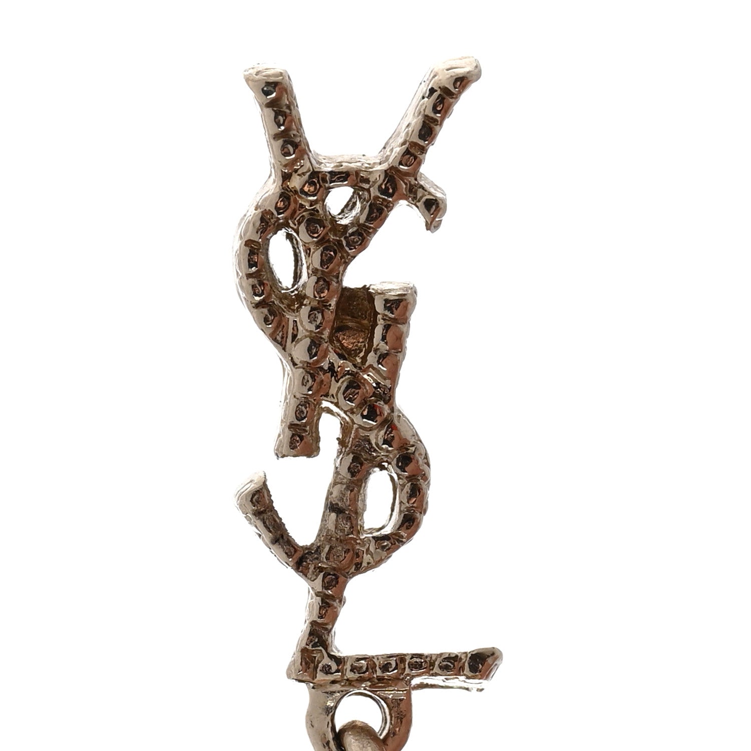 Saint Laurent Metal Monogram Loulou Tassel Earrings Gold 4 of 4