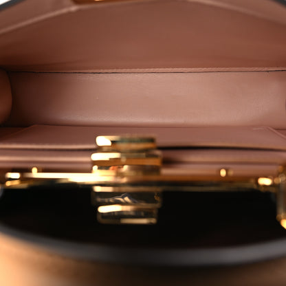Fendi Vitello Seta Nappa Bi-Color Small Peekaboo I SEE U Satchel Miele Scuro Light Rose Ghianda 6 of 10