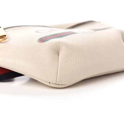 Gucci Grained Calfskin Small Logo Belt Bag White 6 of 11