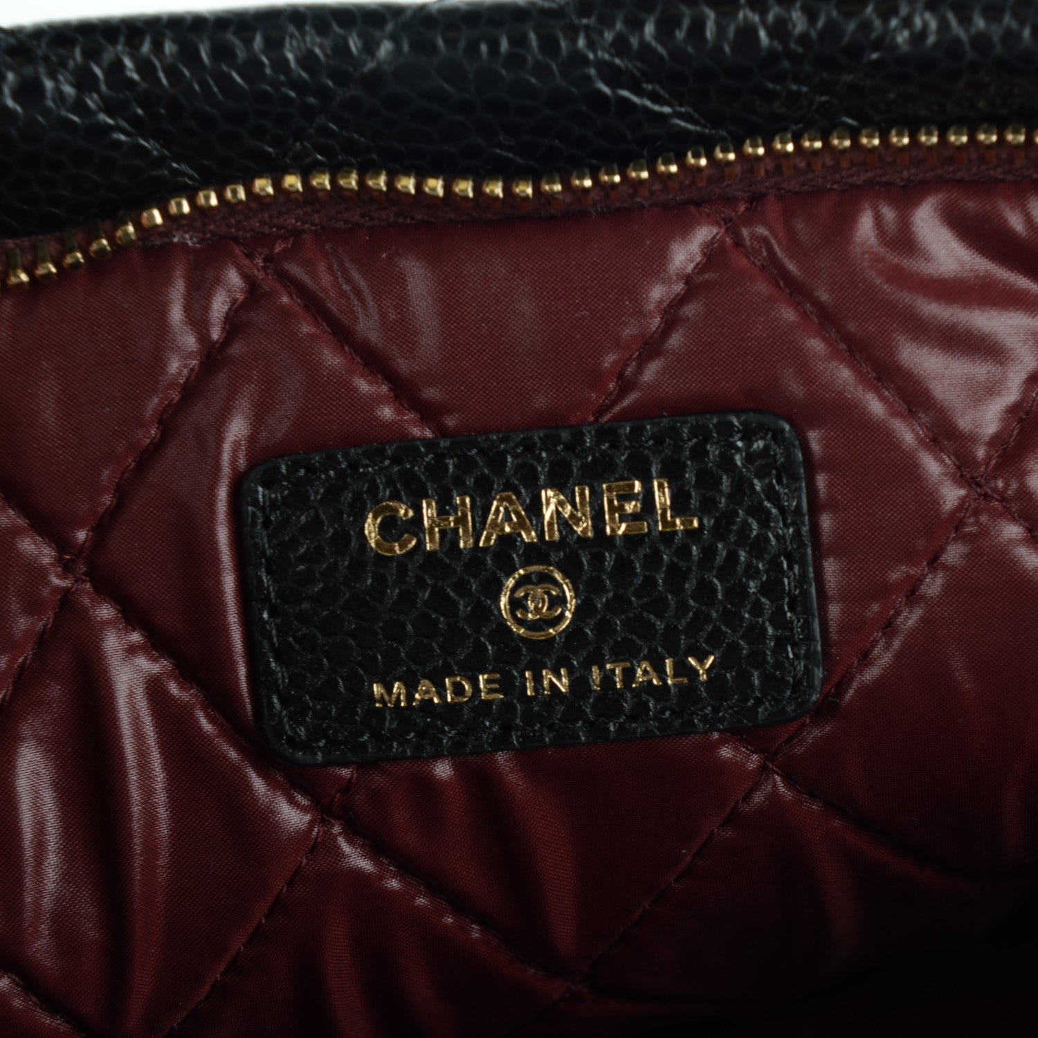 Chanel Caviar Quilted CC Beauty Clutch Black 5 of 7