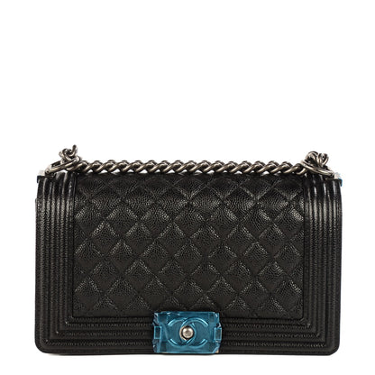Chanel Caviar Quilted Medium Boy Flap Black 1 of 8
