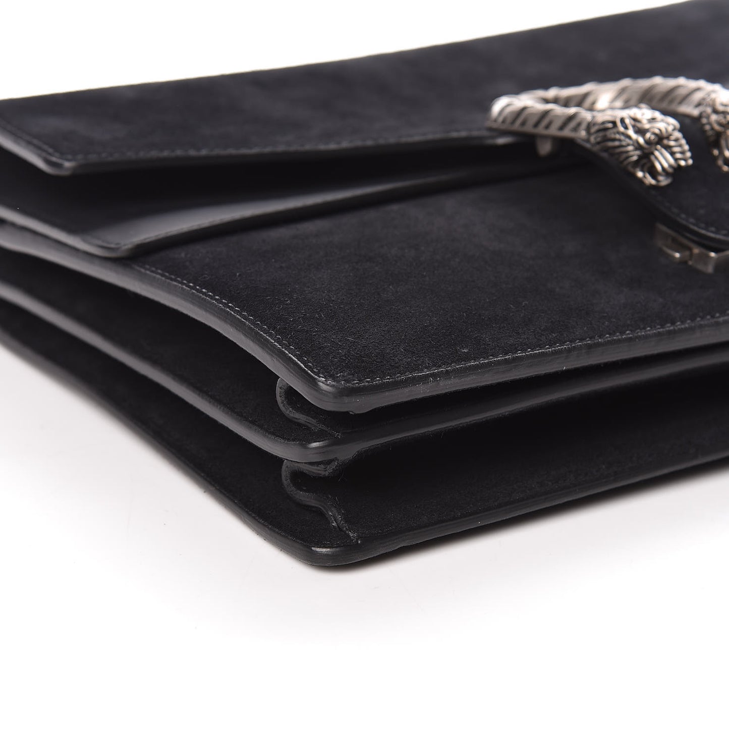 Suede Medium Dionysus Shoulder Bag Black