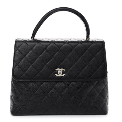 Chanel Caviar Quilted Jumbo Kelly Flap Black 1 of 11
