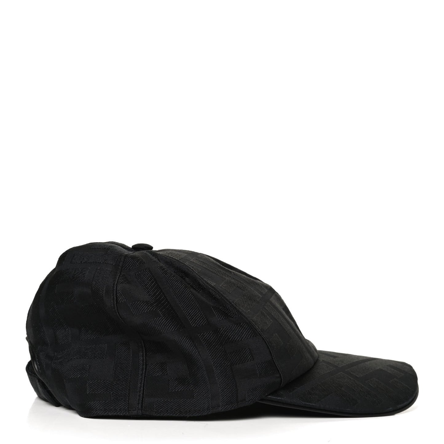 Silk Jacquard FF Baseball Hat Black