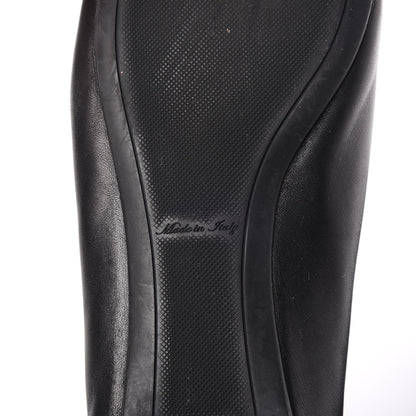 Louis Vuitton Calfskin Patent Bow Ballet Flats 36.5 Black 10 of 12