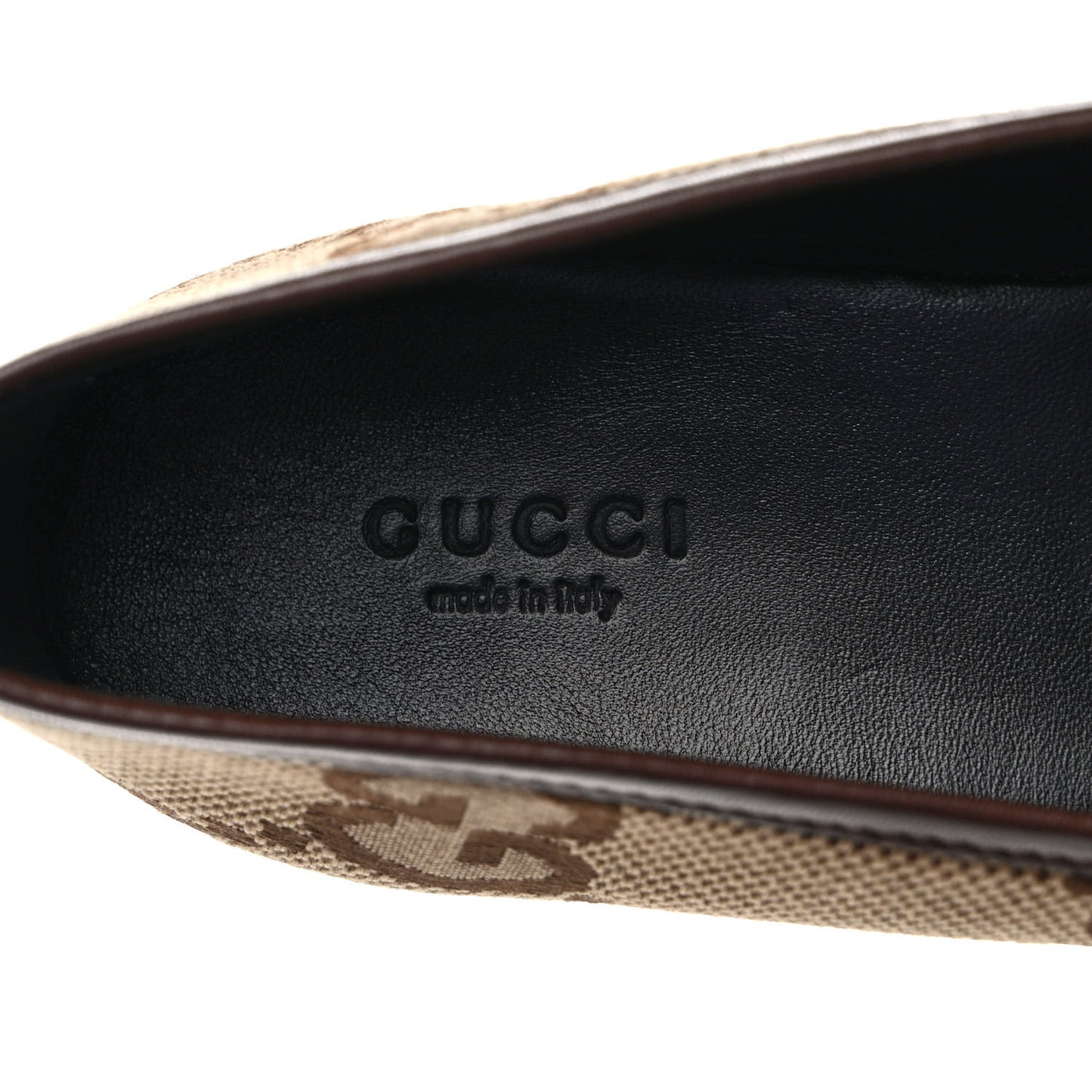 Monogram Jumbo GG Malaga Kid Horsebit Womens Jordaan Loafers 39 Camel Ebony New Acero Beige
